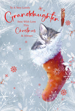Load image into Gallery viewer, Granddaughter Christmas Card
