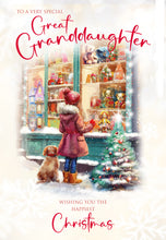 Load image into Gallery viewer, Great Granddaughter Christmas Card
