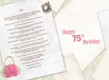 Load image into Gallery viewer, 75th Birthday female - Born in 1949
