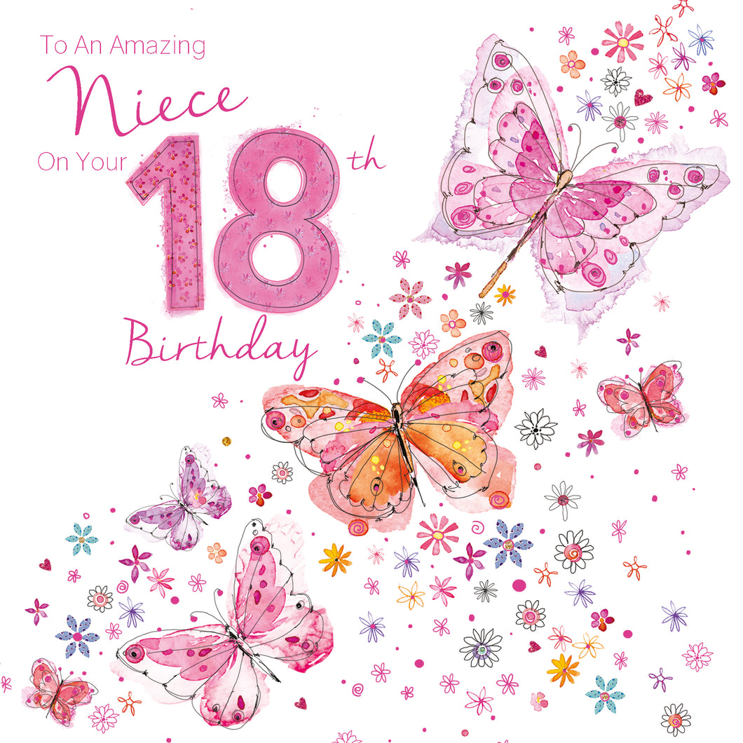 Niece 18 Years Old Birthday Card