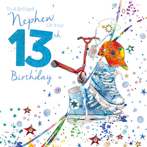 Nephew 13 Years Old Birthday Card