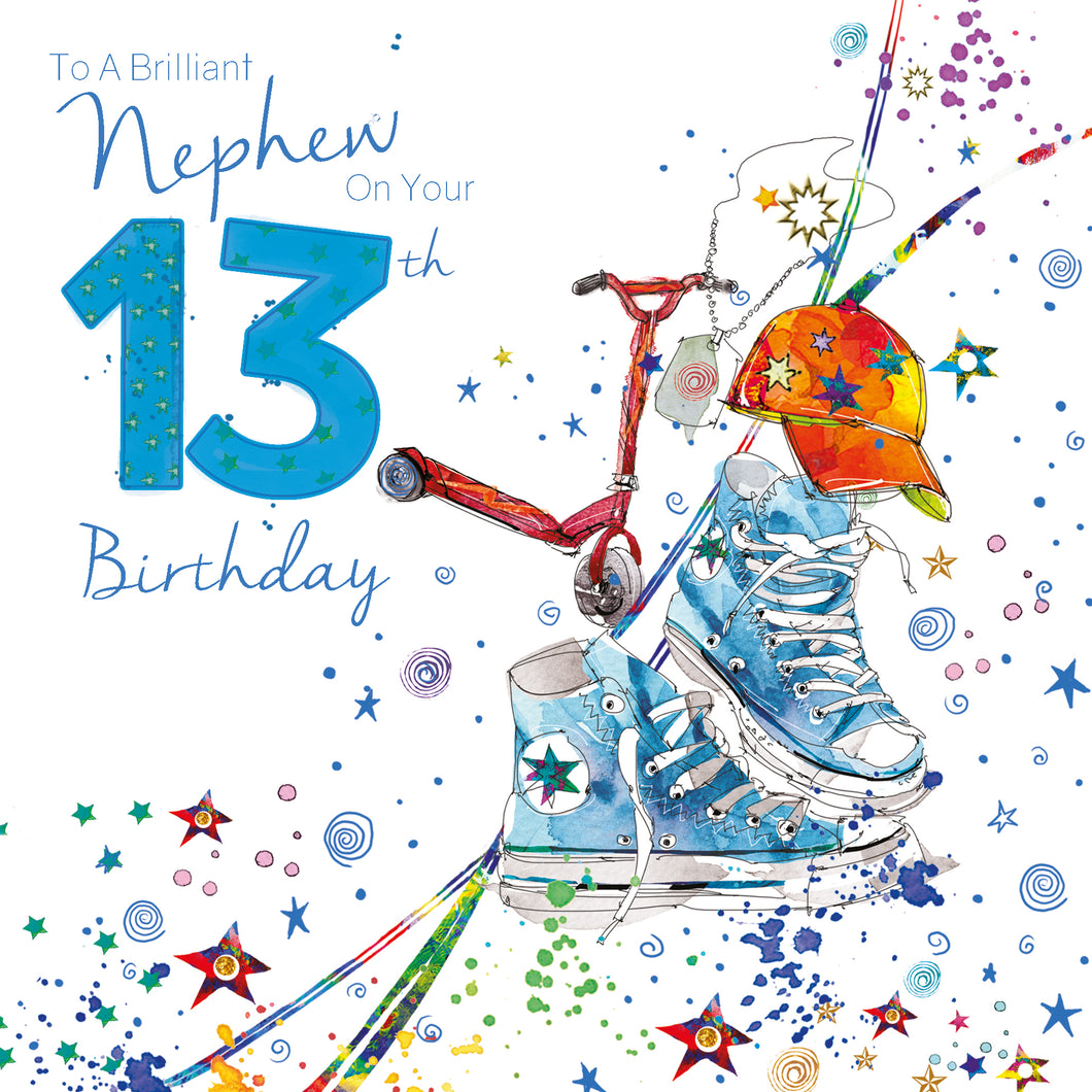 Nephew 13 Years Old Birthday Card