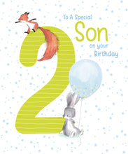 Load image into Gallery viewer, Son 2nd Birthday Card - Greeting Cards
