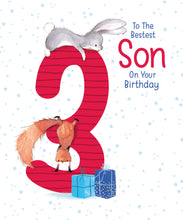 Load image into Gallery viewer, Son 3rd Birthday Card - Greeting Cards
