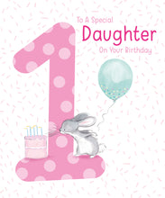 Load image into Gallery viewer, Daughter 1st Birthday Card - Greeting Cards
