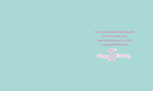 Daughter 1st Birthday Card - Greeting Cards