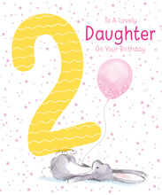 Load image into Gallery viewer, Daughter 2nd Birthday Card - Greeting Cards
