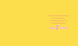 Daughter 2nd Birthday Card - Greeting Cards