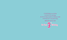 Load image into Gallery viewer, Granddaughter 3rd Birthday Card - Greeting Cards
