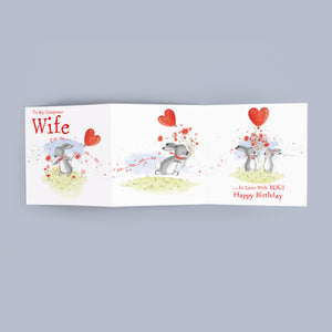 Wife Birthday Card - Greeting Card