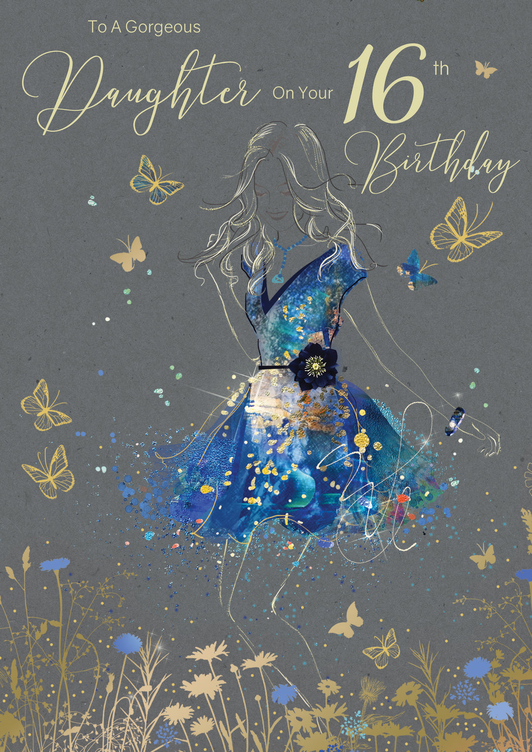 Daughter 16th Birthday Card - Birthday Card