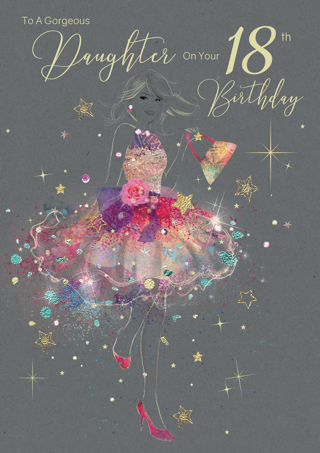 Daughter 18th Birthday Card - Birthday Card