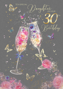 Daughter 30th Birthday Card - Birthday Card