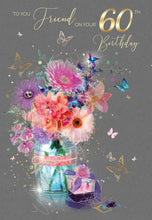 Load image into Gallery viewer, Friend 60th Birthday Card - Birthday Card
