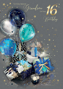 Grandson 16th Birthday Card