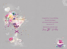 Load image into Gallery viewer, Sister 21st Birthday Card
