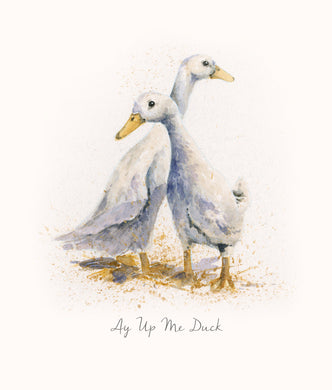 Ay Up Me Duck - Birthday Card