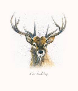 His Lordship - Blank Greeting Card