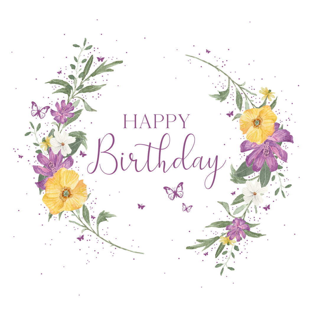 Ladies Floral Birthday Card