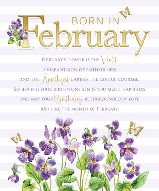 February Birthday - Birthday Card