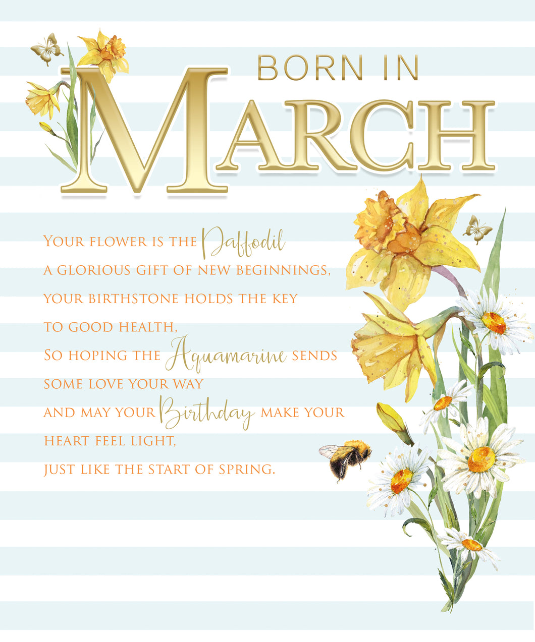 March Birthday - Birthday Wishes Card