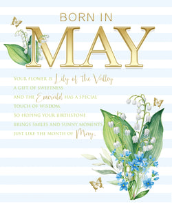 May Birthday - Birthday Wishes Card