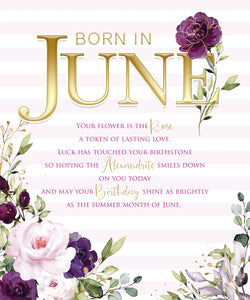 June Birthday - Birthday Wishes Card