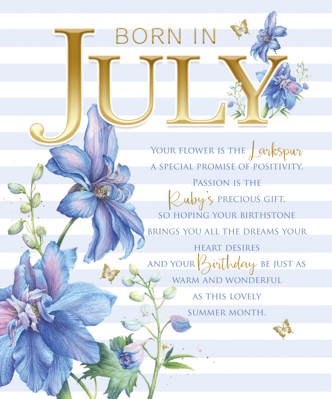 July Birthday - Birthday Wishes Card