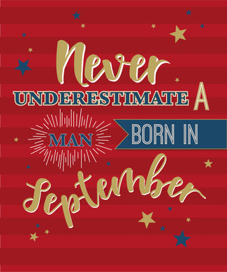 September Birthday - Greeting Card