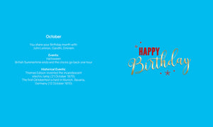 October Birthday - Birthday Wishes Card