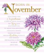 Load image into Gallery viewer, November Birthday - Birthday Wishes Card
