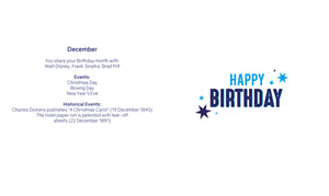 December Birthday - Birthday Card