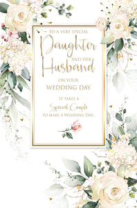 Daughter and her Husband Wedding Day - Wedding Cards