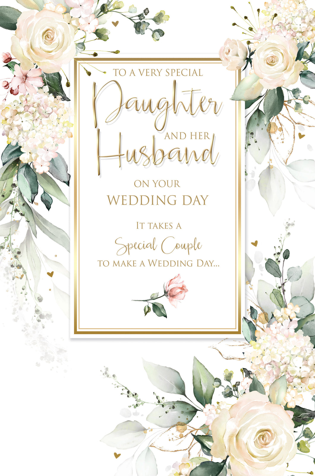 Daughter and her Husband Wedding Day - Wedding Cards