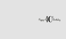 Load image into Gallery viewer, 40th Birthday - Birthday Cards
