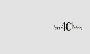 40th Birthday - Birthday Cards