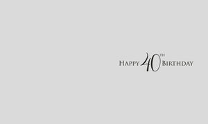 40th Birthday - Birthday Cards