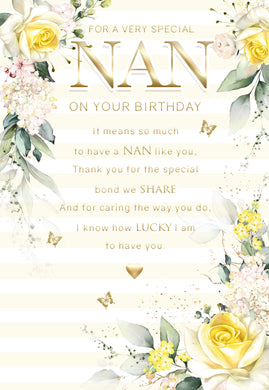 Nan Birthday Card - Birthday Card