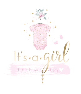 It's a Girl - New Baby Cards