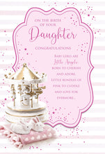 Load image into Gallery viewer, Birth of Your Daughter - New Baby Card

