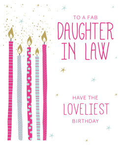 Daughter in Law Birthday Card - Birthday Card