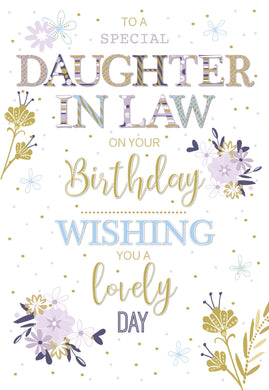 Daughter in Law Birthday Card - Birthday Card