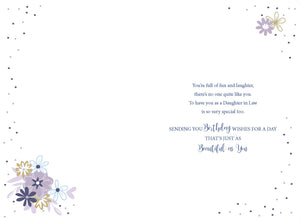 Daughter in Law Birthday Card - Birthday Card