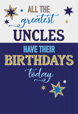 Uncle Birthday Card - Birthday Card