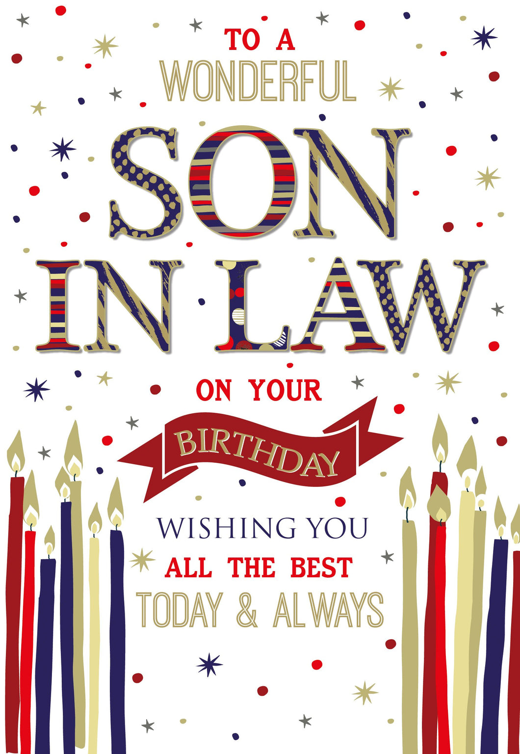 Son in Law Birthday Card - Greeting Card