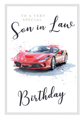 Son in Law Birthday Card - Greeting Card