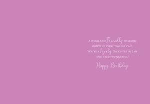 Daughter in Law Birthday Card