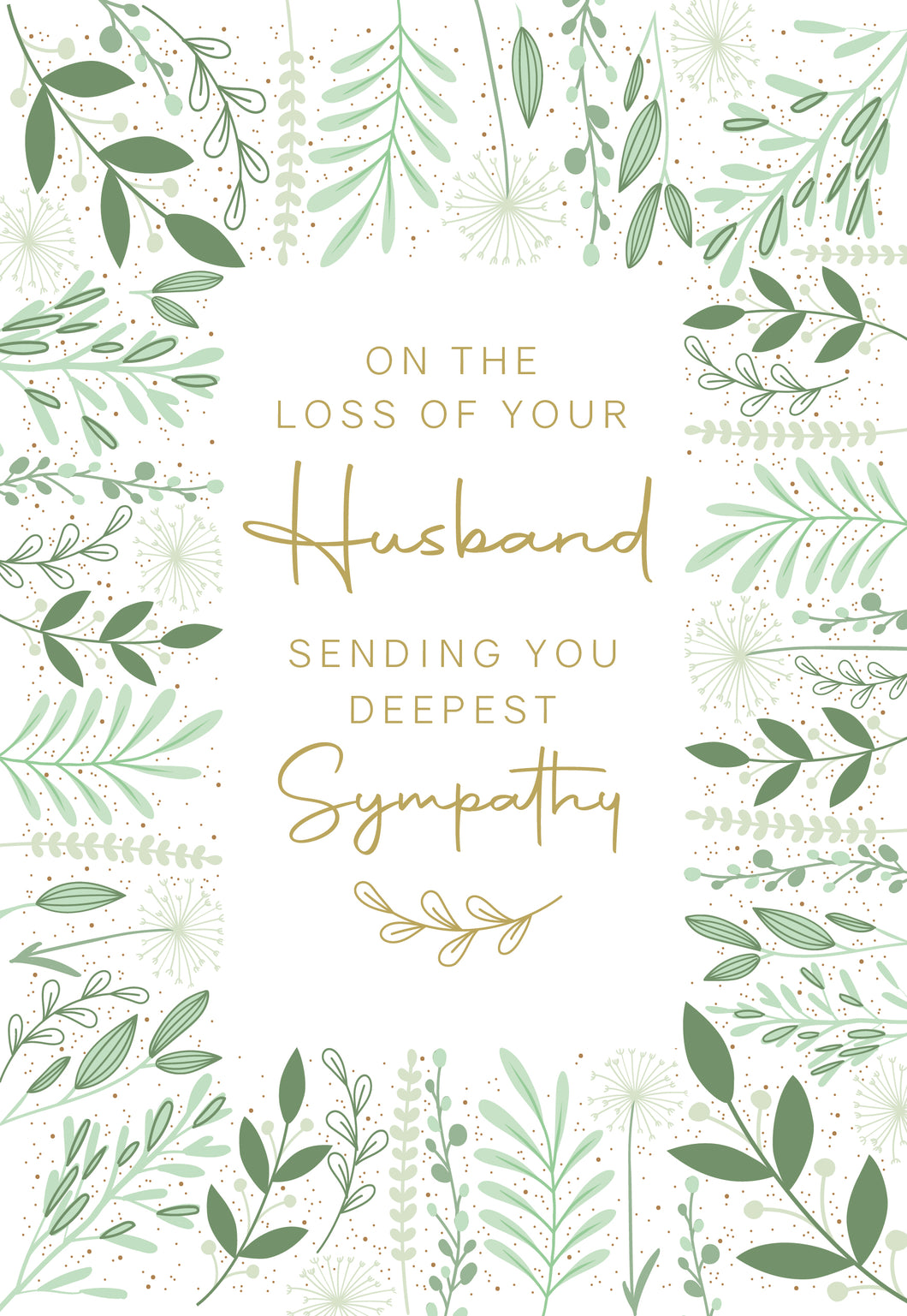 Loss of Husband Sympathy Card
