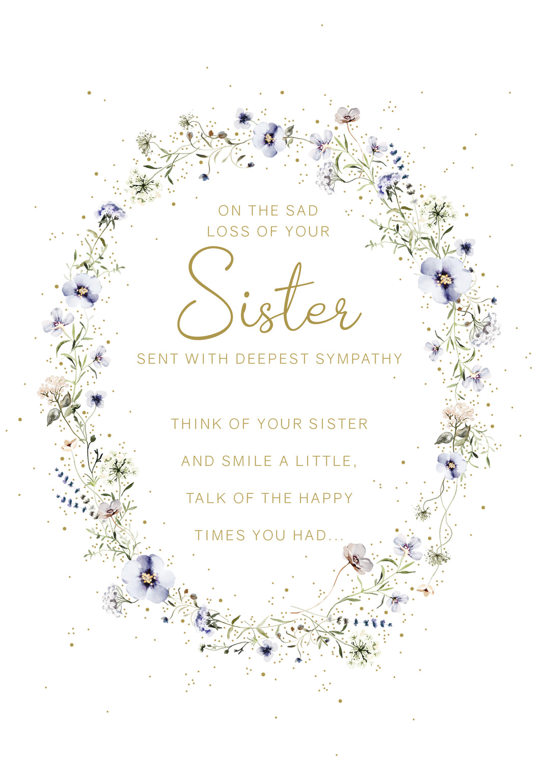 Loss of Sister Sympathy Card