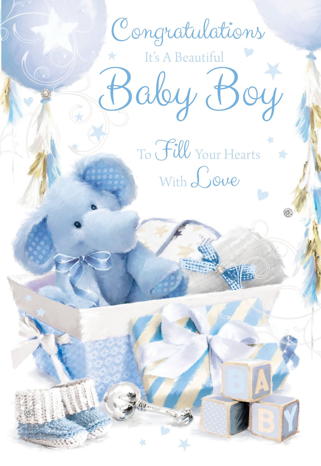 New Baby Boy - New Baby Card